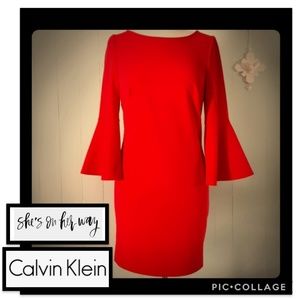 Georgeous Calvin Klein Red Dress